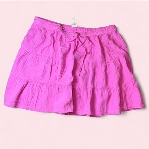 NWT Aerie Fuchsia Elastic Waist Skirt